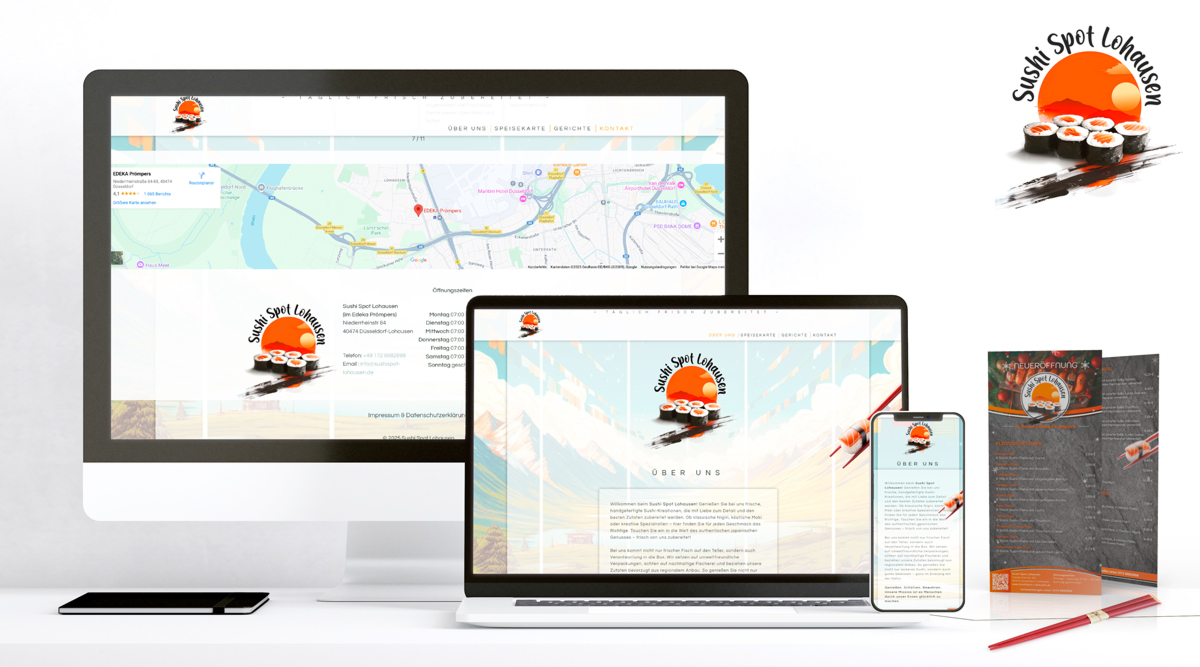 Webauftritt Sushi Spot Lohausen
